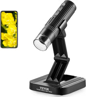 VEVOR Wireless Digital Microscope 50X-1000X 1080P HD WiFi Portable Handheld Mini Coin Microscope with Adjustable Stand USB Microscope Camera Magnifier Compatible with iPhone iPad Android Phone & PC