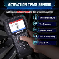 Re-New LAUNCH CRT5011E TPMS Relearn Tool,OBDII Code Reader,Activate/Relearn All Brand Sensors, Read&Program LTR-01 Sersors (315/433MHz),Reset TPMS,Free Upgrade