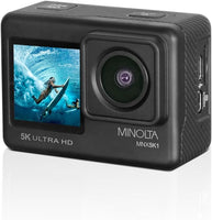 Minolta MNX5K1 5K Ultra HD / 24 MP Action Camera Kit with Waterproof Case