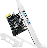 FebSmart 2-Ports Superspeed 5Gbps USB 3.0 PCI Express Expansion Card for Windows, MAC OS X and Linux Desktop PCs, Built in Self-Powered Technology, No Need Additional Power Supply (FS-U2S-Pro)