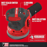 CRAFTSMAN V20 Orbital Sander, Cordless, 12,000 OPM, Bare Tool Only (CMCW220B)