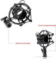 Neewer NW-700 Professional Condenser Microphone & NW-35 Suspension Boom Scissor Arm Stand with XLR Cable and Mounting Clamp & NW-3 Pop Filter & 48V Phantom Power Supply with Adapter Kit