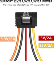 BENFEI 15 Pin SATA Power Y-Splitter Cable 8 Inches - 2 Pack