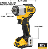 DEWALT XTREME 12-volt Max Variable Speed Brushless 3/8-in Drive Cordless Impact Wrench (Battery Included)