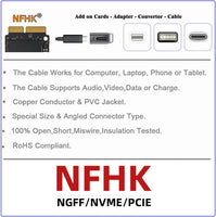 NFHK Combo M.2 NGFF B-Key & mSATA SSD to SATA 3.0 Adapter Converter Case Enclosure with Switch