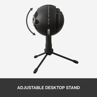 Logitech for Creators Blue Snowball iCE USB Microphone for Gaming, Streaming, Podcasting, Twitch, YouTube, Discord, Recording for PC and Mac, Plug & Play - White