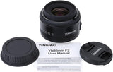 YONGNUO YN35mm F2 Lens 1:2 AF/MF Wide-Angle Fixed/Prime Auto Focus Lens Compatible with Canon EF Mount EOS Camera