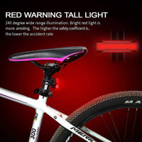 USB Rechargeable Bike Tail Light 2 Pack,1200mAh Runtime 50 Hours,Ultra Bright LED Bike Rear Light,5 Light Mode Options,IPX5 Waterproof(2 USB Cables Included)