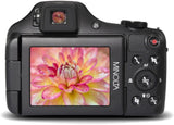 Minolta Pro shot 20 Mega Pixel HD Digital Camera with 67X Optical Zoom, Full 1080P HD Video & 16GB SD Card, Black