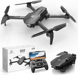 DEERC D60 Drones with Camera for Adults, Kids, FPV 1080P HD Video, Long Battery Life, Gravity Sensor, Foldable, Hobby RC Quadcopter, Suitable as Gifts for Boys, Girls, Beginner Adults, 1 Piece, Black