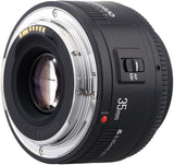 YONGNUO YN35mm F2 Lens 1:2 AF/MF Wide-Angle Fixed/Prime Auto Focus Lens Compatible with Canon EF Mount EOS Camera