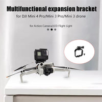 Mini 4 Pro Drone Camera Mount Top Carry Extension Bracket with 1/4 Screw Tripod Mount Adapter Compatible for DJI Mini 4 Pro/Mini 3 Pro/Mini 3 Drone Accessories for Action Camera/LED Flight Light