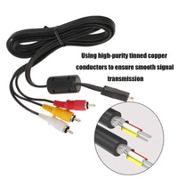 Replacement AV Cord Audio Video TV-Out Cable Mini 8p to 3RCA cable for Nikon EG-CP16 CoolPix AW100 AW110 L840 L830 L820 L810 S9100 S1200pj D3200 D3300 D5200 D5300 D3400 D3100 D5100 D5200 D5600 P7100