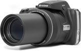 Kodak PIXPRO Astro Zoom AZ528-BK 16 MP Digital Camera with 52x Optical Zoom 24mm Wide Angle Lens 6 fps Burst Shooting 1080P Full HD Video Wi-Fi Connectivity and a 3" LCD Screen (Black)