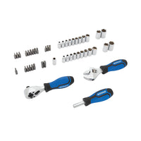 Kobalt 46-Piece Standard (SAE) and Metric Polished Chrome Mechanics Tool Set with Hard Case