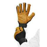 HARDY Split Leather Work Gloves with Flex Back, X-Large