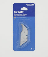 Kobalt Carbon Steel 5.5Mm Hook Utility Razor Blade(5-Pack)