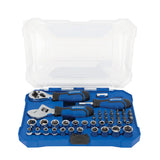 Kobalt 46-Piece Standard (SAE) and Metric Polished Chrome Mechanics Tool Set with Hard Case