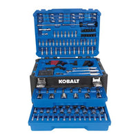 Kobalt 277-Piece Standard (SAE) and Metric Polished Chrome Mechanics Tool Set with Hard Case