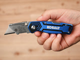 Kobalt 3pk Lockback 3/4-in Folding Box Cutter Utility Knife