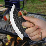 Stainless Steel Kitchen Knife with cover, Portable, Durable, Sharp Functional, with wooden Ergonomic Handle