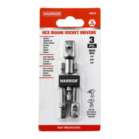 Hex Shank Socket Driver Set, 3-Piece