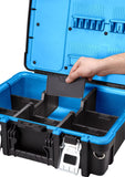 HART Technician Case, Heavy Duty Tool Box for Tool and Hardware Storage, Black