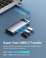 Baseus USB C to HDMI Adapter, 4K@60Hz USB C Docking Station, 7 in 1 USB C Hub with 3 USB-A, PD 100W, TF/SD Card Reader, USB C Dock Compatible for iPhone 15/Mac/Dell/Acer/HP/ASUS/Steam Deck/Rog Ally