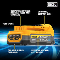 DEWALT 20V MAX POWERSTACK Compact Battery Starter Kit