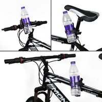 Accmor 2pcs Bike Water Bottle Holders No Screws, Universal Bike Cup Holder, 360 Degree Rotatable Bike Water Bottle Cage, Water Bottle Holders for Kids Bike Adult Bike, Black