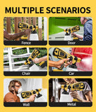 Cordless Paint Sprayer for Dewalt 20V Battery DCB206, HVLP Spray Paint Gun with 4 Nozzles and 1000ml Container for House Painting Interior and Exterior/Wood/Walls/Fence(Not Included Battery)