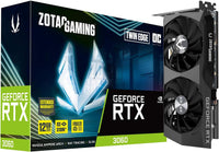 ZOTAC Gaming GeForce RTX 3060 Twin Edge OC 12GB GDDR6 192-bit 15 Gbps PCIE 4.0 Graphics Card, IceStorm 2.0 Cooling, Active Fan Control, Freeze Fan Stop ZT-A30600H-10M