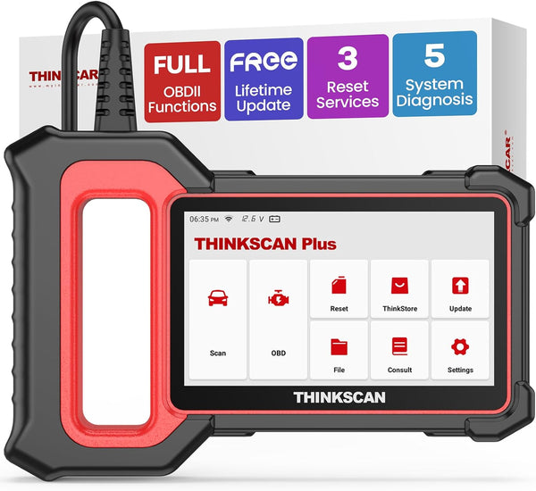 THINKCAR OBD2 Scanner, ThinkScan Plus S4 ABS/SRS/TCM/ECM/BCM Diagnostic Scanner, Code Reader Car Diagnostic Tool with 3 Resets, 94 Vehicle Brands Car Scanner, Auto VIN Scan Tool, AutoAuth for FCA SGW
