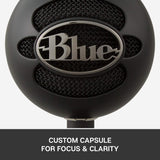Logitech for Creators Blue Snowball iCE USB Microphone for Gaming, Streaming, Podcasting, Twitch, YouTube, Discord, Recording for PC and Mac, Plug & Play - White