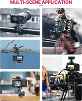 ULANZI Super Clamp Camera Clamp Mount Monitor 360° Ballhead Magic Arm Double Ball Head Adapter with 1/4"-20 & 3/8"-16 Thread for Canon Nikon DSLR Camera/Gopro/LED Lights/Ronin-M/Ronin MX/Freefly MOVI