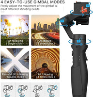 hohem iSteady Pro 4 3-Axis Gimbal Stabilizer for GoPro 12/11/10/9 8/7/6/5, for Osmo Action and Other Action Cameras,Support Bluetooth & Cable Control, IPX4 Splash Proof with Tripod