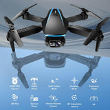 Mini Drone with Camera - 1080P HD Foldable Drone with Stable Hover, Gravity Control, Auto-Follow, Trajectory Flight, 90° Adjustable Lens, One Key Take Off, 2 Batteries, Drones for Adults Kids