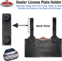 Rubber Dealer Demo License Plate Holders