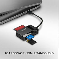 SmartQ C368 Pro USB 3.0 Multi-Card Reader, Plug N Play, Apple and Windows Compatible, Powered by USB, Supports CF/SD/SDHC/SCXC/MMC/*MMC Micro/*RS MMC/*Mini SD/Micro SD/MS Duo/MS Pro/MS Pro