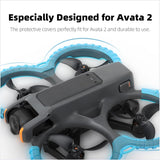 Anbee Avata 2 Drone Propeller Guard Protector, Anti-collision Bumper Cover for DJI Avata 2 RC Quadcopter (Red)