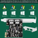 FebSmart 2-Ports Superspeed 5Gbps USB 3.0 PCI Express Expansion Card for Windows, MAC OS X and Linux Desktop PCs, Built in Self-Powered Technology, No Need Additional Power Supply (FS-U2S-Pro)