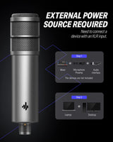 Donner Dynamic Microphone for Podcasting, Recording, XLR Microphone for Streaming & Studio, Vocal Optimization Solution, Low-Cut Function, Mic Kit with Shock Mount, Windscreen