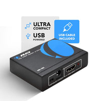 Orei HD-102 1x2 1 Port HDMI Powered Splitter Ver 1.3 Certified for Full HD 1080P & 3D Support (One Input To Two Outputs)