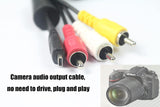 Replacement AV Cord Audio Video TV-Out Cable Mini 8p to 3RCA cable for Nikon EG-CP16 CoolPix AW100 AW110 L840 L830 L820 L810 S9100 S1200pj D3200 D3300 D5200 D5300 D3400 D3100 D5100 D5200 D5600 P7100