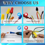 Wire Nut Driver, Spin Twist Wire Connector Socket, Wire Twisting Spinner, Wire Connector Driver with 1/4" Chuck, Enhanced Wiring Efficiency, 2*Wire Twister Tool+100pcs Wire Caps