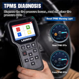 Re-New LAUNCH CRT5011E TPMS Relearn Tool,OBDII Code Reader,Activate/Relearn All Brand Sensors, Read&Program LTR-01 Sersors (315/433MHz),Reset TPMS,Free Upgrade