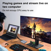 Capture Card, 4K HDMI Video Capture Card, 4K 60FPS HD for Streaming Video Recording for PS5, PS4/Pro, Xbox One, Nintendo Switch, Works with PC and Mac