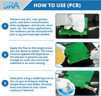 SRA Solder 135 Rosin Paste Soldering Flux For Electronics, No Clean Flux Made for Lead and Lead-Free Solder Circuit Boards and Copper Electrical Wire - Safe Clean Residues with No Goopy Mess (2oz Jar)