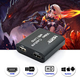 Video Capture Card 4K HDMI Device with Loop Out, Full HD 1080P Game Capture Video Recorder for Live Streaming, Broadcasting or Video Conference,S3/PS4/Xbox One/DSLR/Camcorders