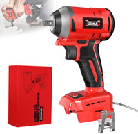 Cordless Impact Wrench for Milwaukee 18V Battery, 1/2" Impact Driver Gun High Torque 250 ft-lbs (330N.m), Brushless Power Tool with Belt Clip (Battery Not Included)